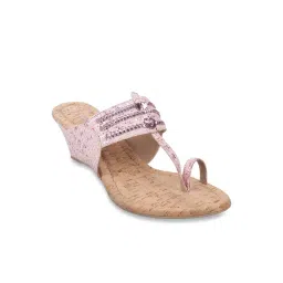 Metro Women's Rose Gold Toe Ring Wedges-picture-24