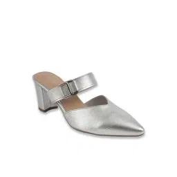 Metro Women's Silver Mule Shoes image 3