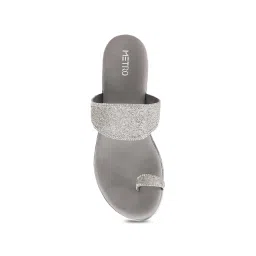 Metro Women's Silver Toe Ring Wedges image 3