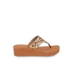 Metro Women's Tan Thong Wedges-picture-37
