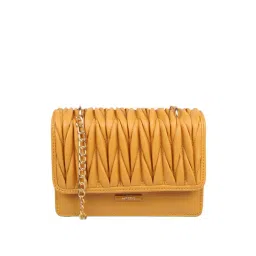 Metro Yellow Quilted Medium Sling Handbag-picture-20