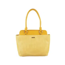 Metro Yellow Solid Medium Handbag-picture-23