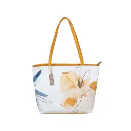 Metro Yellow Synthetic Printed Tote Handbag-picture-16