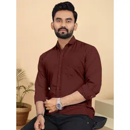 Metronaut Classic Spread Collar Cotton Regular Fit Shirt-picture-26