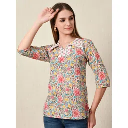 Metronaut Floral Print Cotton Top-picture-41