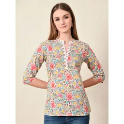 Metronaut Floral Print Cotton Top-picture-39
