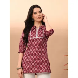 Metronaut Floral Print Cotton Top-picture-25