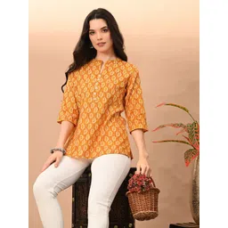 Metronaut Floral Print Cotton Top image 5