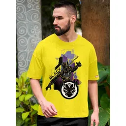 Metronaut Men Printed Drop-Shoulder Sleeves T-shirt-picture-23