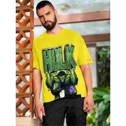 Metronaut Men Printed Drop-Shoulder Sleeves T-shirt-picture-40
