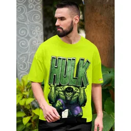 Metronaut Men Printed Drop-Shoulder Sleeves T-shirt-picture-41