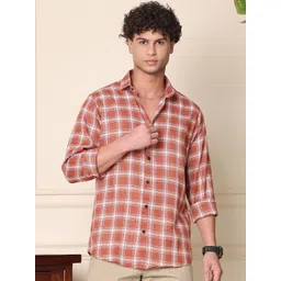 Metronaut Men Sheer Checked Casual Shirt-picture-36