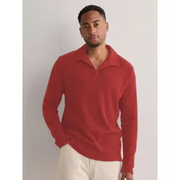 Metronaut Men Solid Polo Collar Cotton T-shirt-picture-31