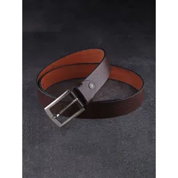 Metronaut Men Textured Leather Formal Belt-picture-35