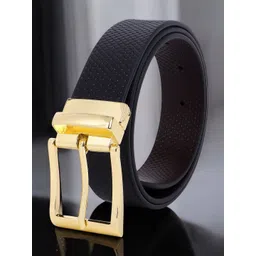Metronaut Men Textured Leather Reversible Formal Belt-picture-19