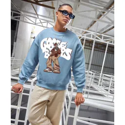 metronaut Men Woven Round Neck Light Blue Sweater-picture-12