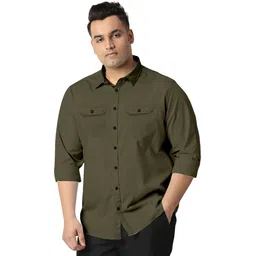 metronaut plus Men Regular Fit Solid Casual Shirt-picture-21