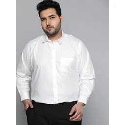metronaut plus Men Regular Fit Solid Spread Collar Formal Shirt-picture-19
