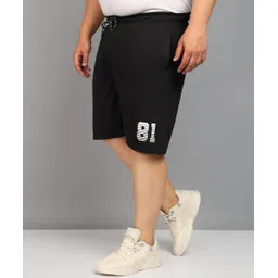 metronaut plus Solid Men Black Regular Shorts-picture-22