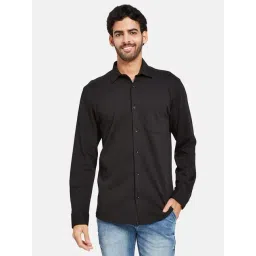 METTLE Black Cotton Regular Fit Shirt-picture-18