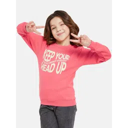 METTLE Girls Typography Printed Fleece Sweatshirt-picture-22