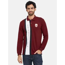 METTLE Maroon Regular Fit Polo T-Shirt-picture-26