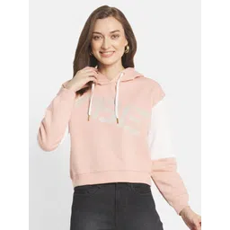 METTLE Women Pink Hooded Sweatshirt-picture-33