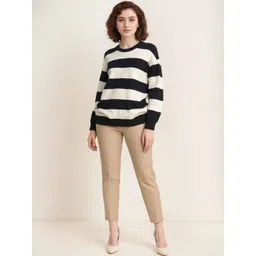METTLE Women Striped Pullover-picture-19