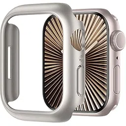 Meyaar Hard PC Bumper Case for Apple Watch Series 10,Ultra-Thin Protective Cover Frame [NO Screen Protector] for iWatch Series 10 (Starlight, 42 MM)-picture-30