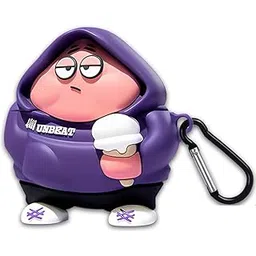 meyaar Silicone Case for Apple Airpods 4 (2024) Cute Design for AirPods 4 with Active Noise Cancellation (ANC) with Keychain Shockproof Protective Case (Unbeat (Purple))-picture-19