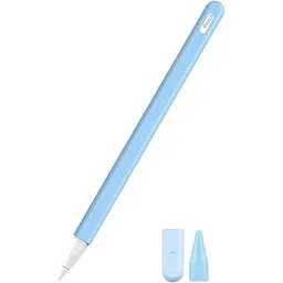 Meyaar Silicone Case for Apple Pencil 2nd Generation with Nib Cap Protect & Enhance Your Apple Pencil with Our Silicone Cover Compatible with iPad & ipad Pro 11,12.9 inch (Sky Blue)-picture-32