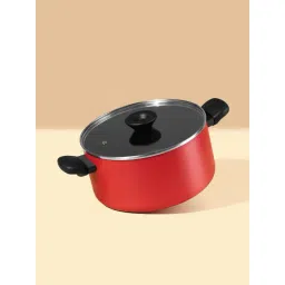 Meyer Bahaus Red Aluminium Casserole with Lid (5.2 L)-picture-37