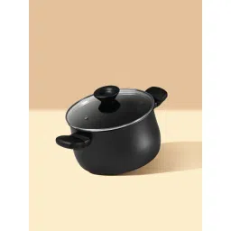 Meyer Midnight Black Aluminium Casserole with Lid (3.8 L)-picture-21
