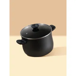 Meyer Midnight Black Aluminium Casserole with Lid (7 L)-picture-44