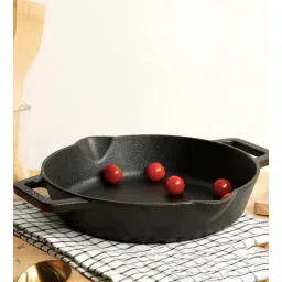 meyer Pre Season Skillet 10.2 Inch Hard Anodised Black Cast Iron Frying Pan-picture-21