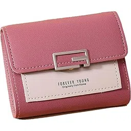 mezon Korean Imported Tri Fold Wallet Women's Foldable Wallet Women's Mini Wallet Flip Top Card Wallet (Random Color)-picture-30