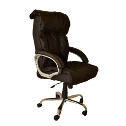 Mezonite High Back Black Office Chair Made Of Leatherette KI749-picture-20