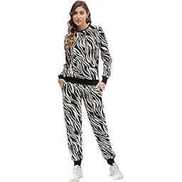 mf with square Women's Round Neck Cotton Tracksuit Set with Relaxed Fit Full Sleeves and Elastic Waist Pants for Activewear, Casual Wear, and Lounge Wear-picture-25