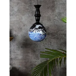 MFD HOME FURNISHING Black & Blue 3D Doom Glass Ceiling Lamp-picture-37
