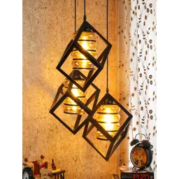 MFD HOME FURNISHING Black & Gold-Toned Iron Quirky Cluster Lights-picture-29