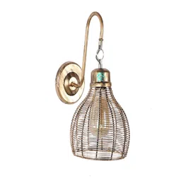 MFD HOME FURNISHING Brown Solid Pendent Wall Lamp image 3