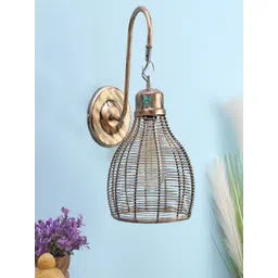 MFD HOME FURNISHING Brown Solid Pendent Wall Lamp image 1