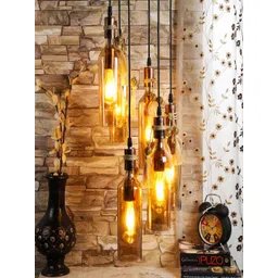 MFD HOME FURNISHING Gold-Toned Glass Quirky Cluster Light-picture-52