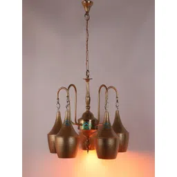 MFD HOME FURNISHING Gold-Toned Solid Traditional Cluster Light-picture-48