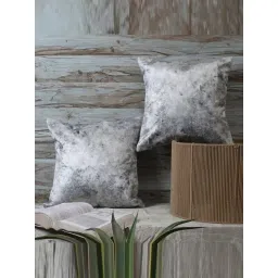 MFD HOME Furnishing Grey Velvet Cushion Cover - Set of 2-picture-39