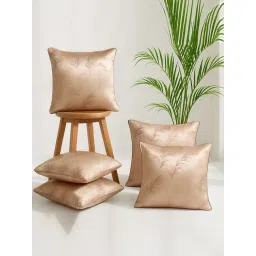 MFD HOME Furnishing Pink Silk Cushion Covers - Set of 2-picture-44