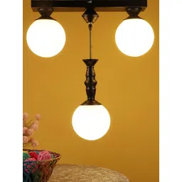 MFD HOME FURNISHING White & Black Glass Quirky Cluster Lights-picture-45