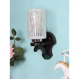 MFD HOME FURNISHING White & Brown Printed Wall Lamp-picture-30