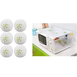 M.F.H Microwave Oven Top Cover, Microwave Cover with Pockets Free Size, with 4 Utility Pockets AND 6 Pcs Shoe Deodorizer Balls – Odor Eliminator for Shoes, Gym Bags (PACK OF 2) COMBO-image-47