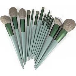 MF® Soft Fluffy Makeup Brushes, Kabuki Liquid Foundation Powder Concealers Eye Shadow 13 Pcs Brush Set Professional Blush, Face Powder, Highlighter, Contour, Blending Eyebrow Eyeliner. image 1